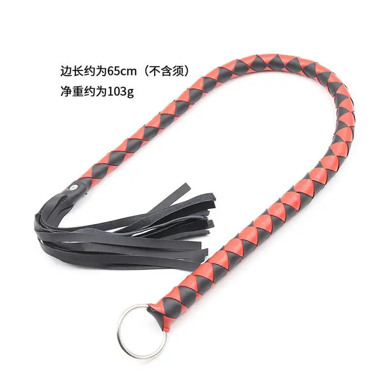 Плетка кожаная черно-белая плетка ручной работы секс-игрушки | Красота и здоровье