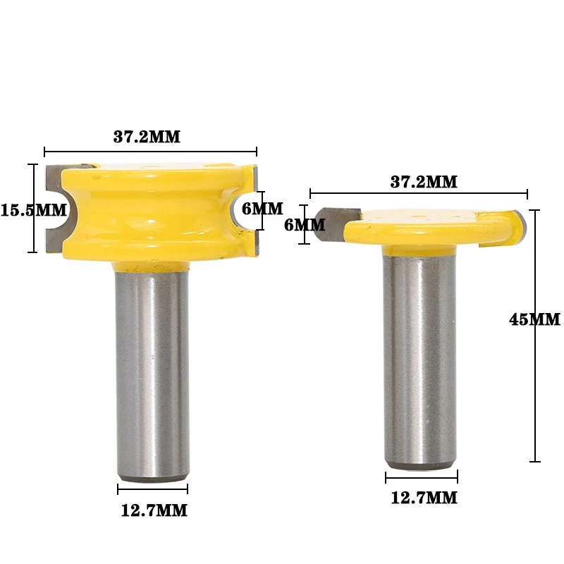 

free shipping 2pc 12.7mm 1/2" Shank Panel Raiser Router Bit Line knife Woodworking cutter Tenon Cutter for Woodworking Tools
