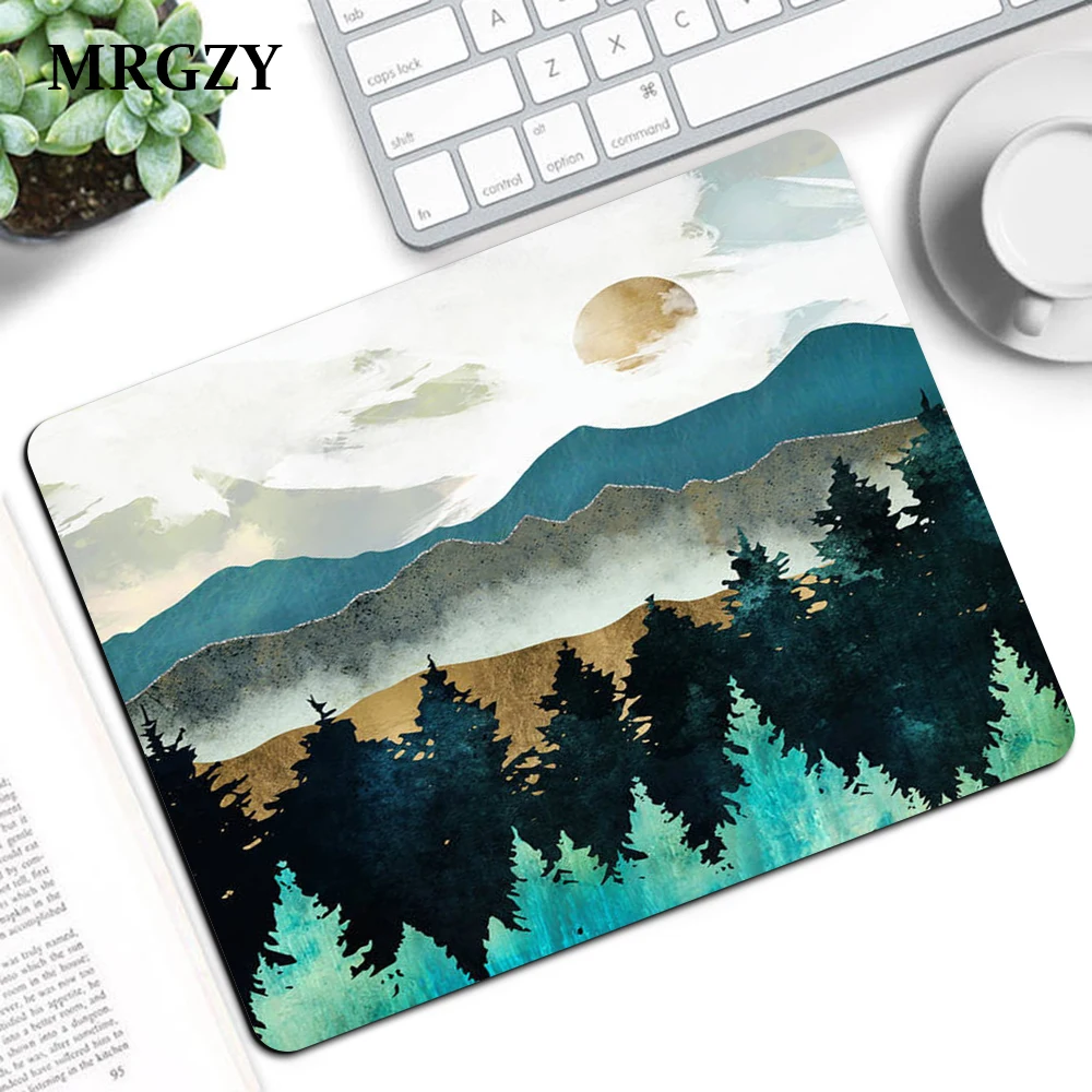 

Mountain River Desk Pad Laptop Mouse Mat for Office Home PC Computer Keyboard Mouse Pad Deskpad Gaming Desk Mats Gamer 22x18cm