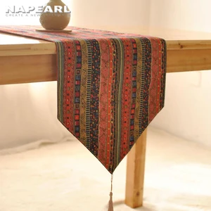 NAPEARL заказной зарубежный современный европейский стиль сад кофейный Стильный Простой кисточки скатерть флаги 30x140 см