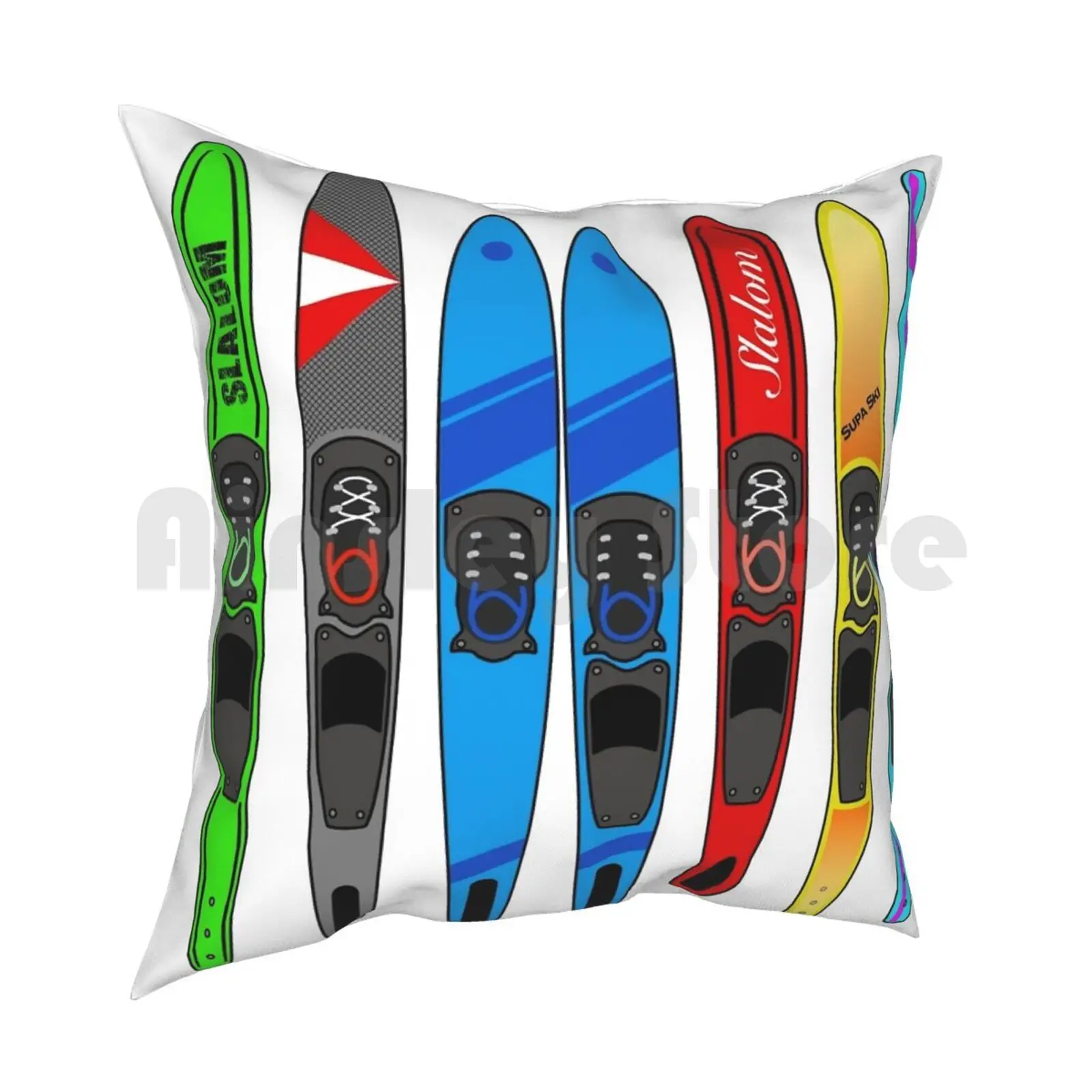 Стеллаж для водных лыж подушка с рисунком чехол домашняя мягкая диванная водные