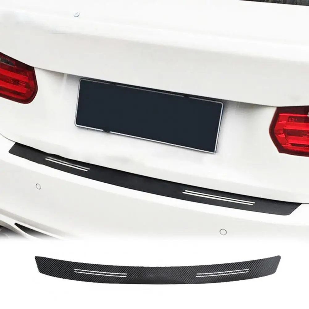 Автомобильная отделка наклейка на задний бампер с защитой от царапин углеродное