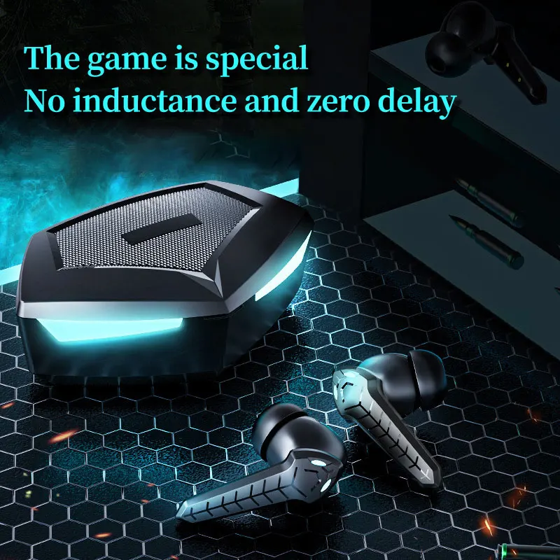 

TWS Gaming Bluetooth Earphone Low Latency Wireless Gaming Headset Bluetooth 5.1 Stereo Bluetooth Gaming Headset Players Must