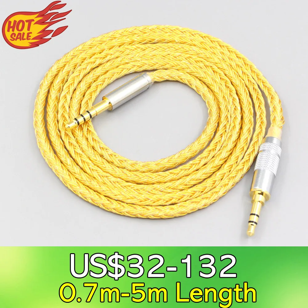 

LN007342 16 Core OCC Gold Plated Headphone Cable For Fostex T60RP T20RP T40RPmkII T50RP Headphones