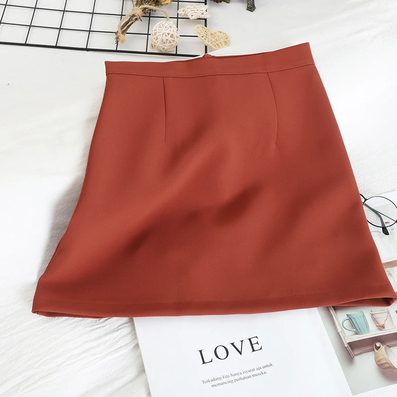 Gagaok Women Office Lady Skirt Spring Autumn New Solid Empire A-Line Mini Bodycon Sexy Wild Female Fashion Korean Skirts | Женская