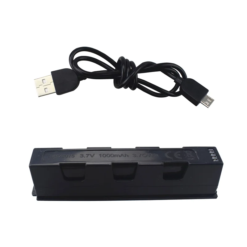 3 7 V 1000mAh литиевая батарея с usb-кабелем для зарядки HS161 маленький Дрон HD