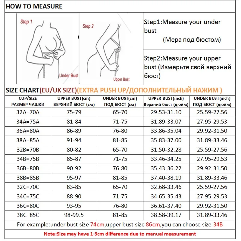 

Front Closure Sexy Push Up Bra Women Invisible Bras Underwear Lingerie for Female Brassiere Strapless Seamless Bralette ABC Cup