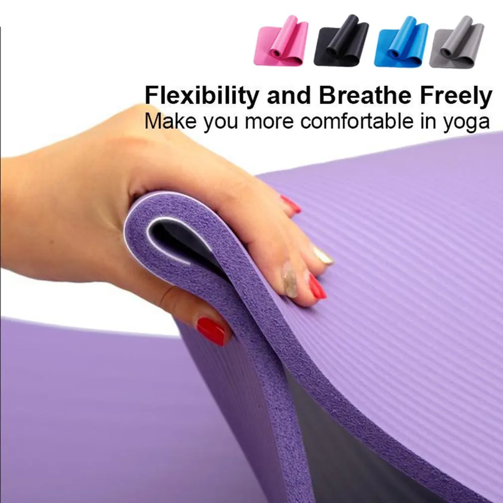 

183*61*1cm NBR Yoga Mat with Position Line Non Slip Carpet Nontoxic Mat For Beginner Environmental Fitness Gymnastics Mats