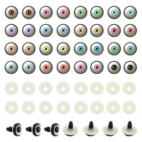 julie wang 10 pairs 14mm glass safety human eyes round pupil buttons with washer toy doll eyeball jewelry making accessory