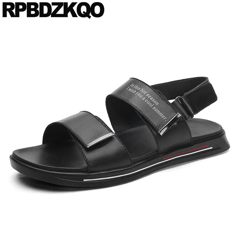 Сандалии мужские с открытым носком дизайнерская Уличная обувь итальянский стиль