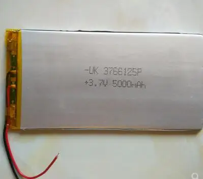 3766125 3,7 в 5000 мАч литий-полимерная батарея планшетный аккумулятор V811 V801 аккумулятор литий-полимерные аккумуляторные батареи