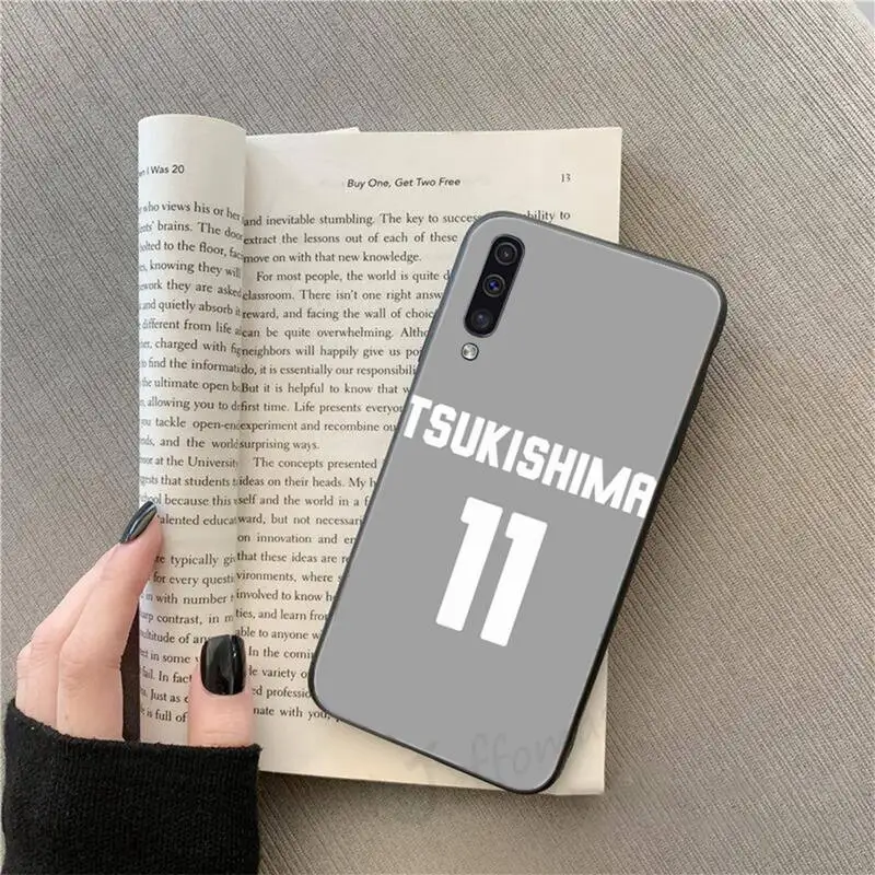 

tsukishima kei Haikyuu anime series Phone Case For Samsung galaxy S 9 10 20 A 10 21 30 31 40 50 51 71 s note 20 j 4 2018 plus