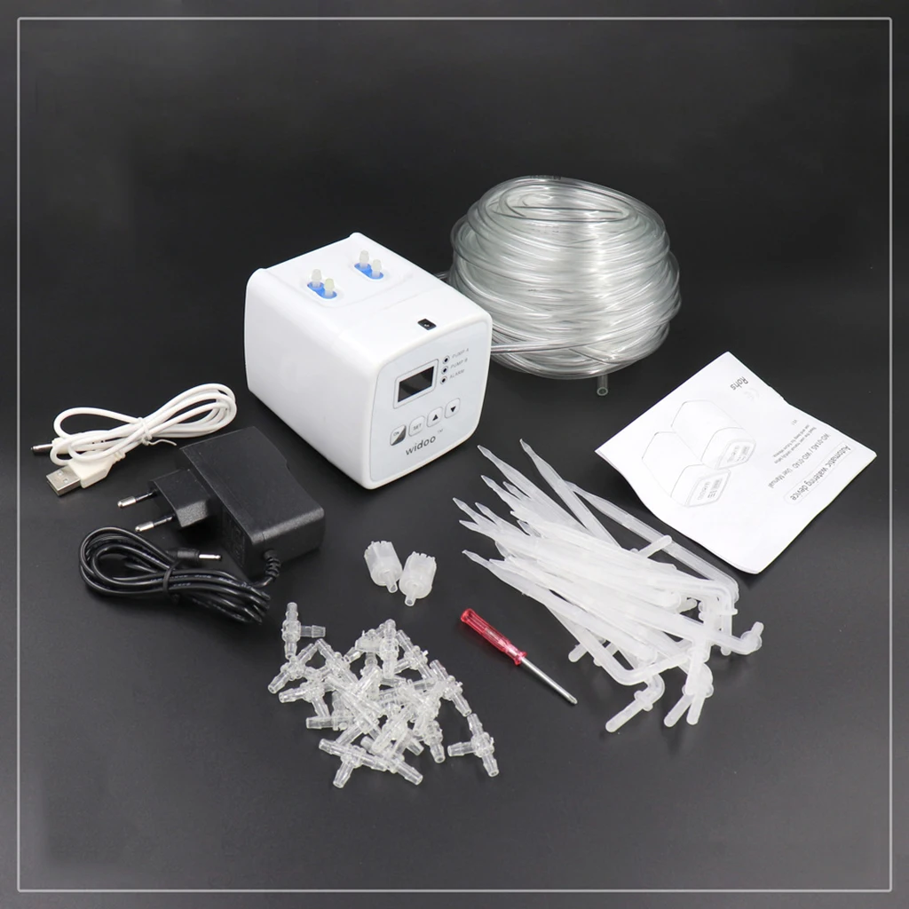 

Double Pump Automatic Drip Irrigation Self Watering System with Timer for Plant Garden Potted Plants Vacation