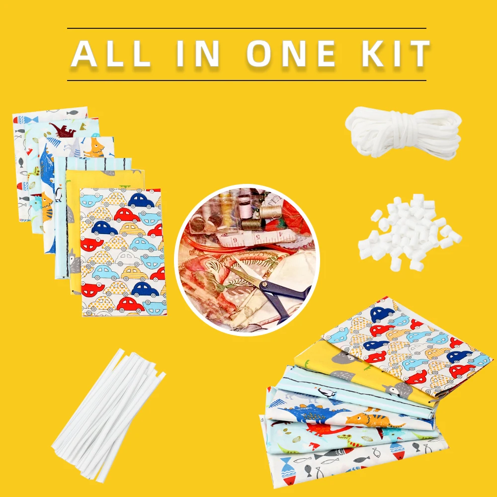 Cheer Bows DIY Bag Cartoon Printed Fabric Mask Rope Bridge Of Nose Handmade Material Sewing Home Textile Patchwork | Дом и сад