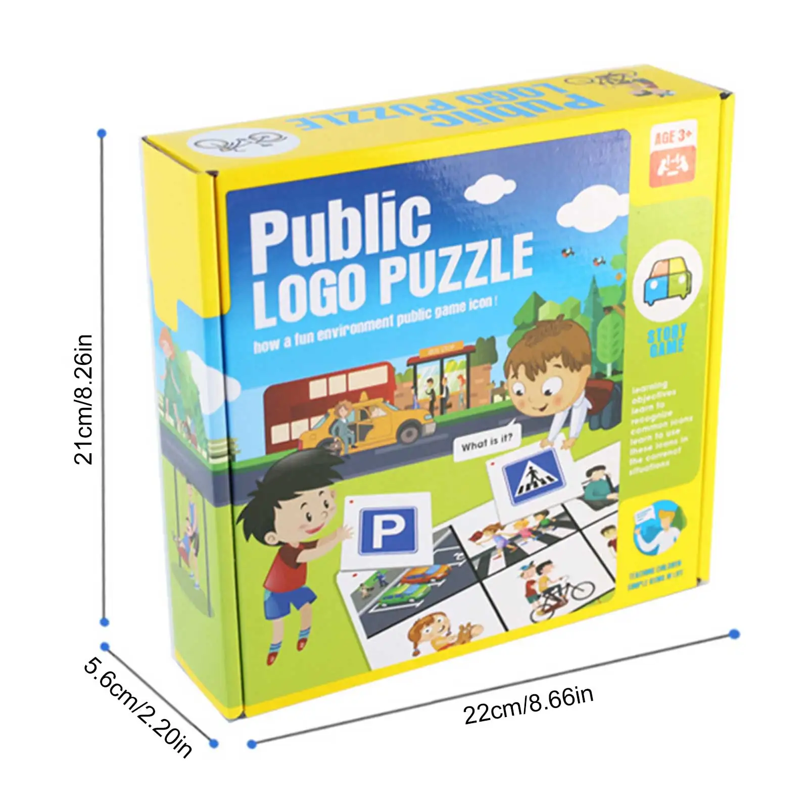 

Public Logo Puzzle Toy Matching Traffic Signs Cognition Game Public Welfare Safety Education Early Education Learning Jigsaw