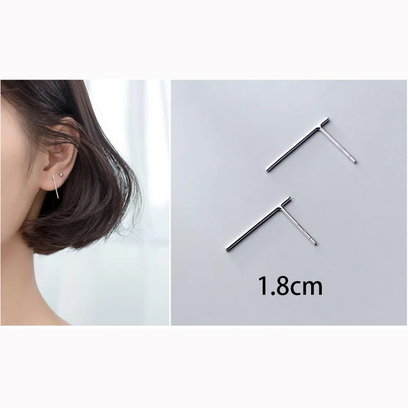 1.8cm Trustdavis, опт,,, 925, твердые, Настоящее серебро, милые, крошечные серьги-гвоздики, подарок для женщин, девочек, детей, леди DA380 - Окраска металла: 1.8cm