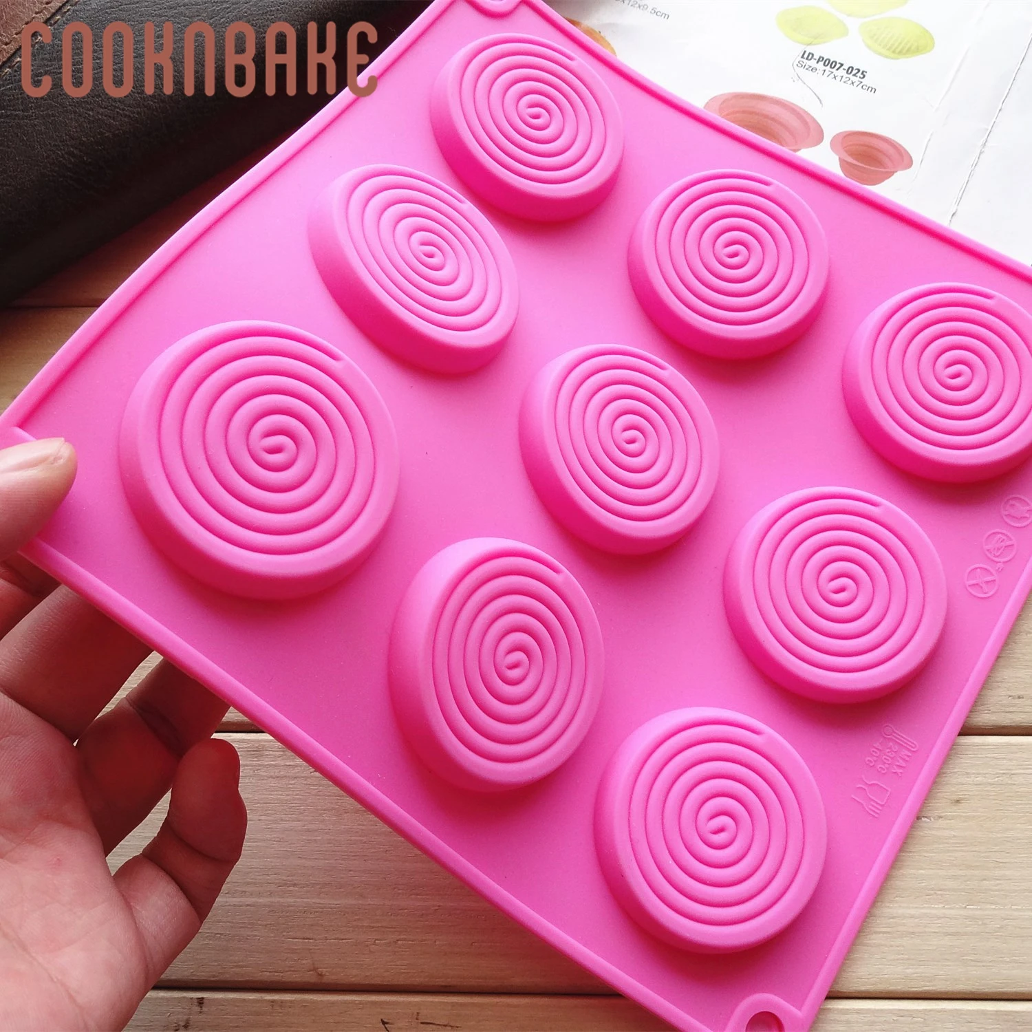 COOKNBAKE силиконовая форма для торта мыла круглая конфет печенья большая хлеба