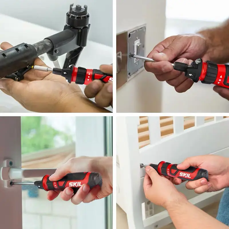 Мини Ручной беспроводной электрический шуруповерт 4 в литий-ионный