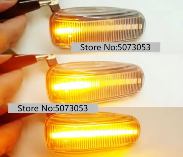 2 pieces Led Dynamic Side Marker Turn Signal Light Sequential Blinker Light For Mercedes BENZ W210 W202 W208 R170 Vito W638