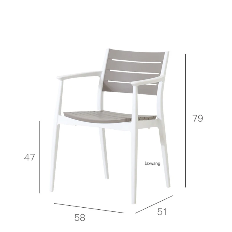 

Nordic Dining Chairs Kitchen Furniture Plastic Chair Thicken Simple Hollow Armchair Backrest Creative Leisure Outdoor Cafe Chair