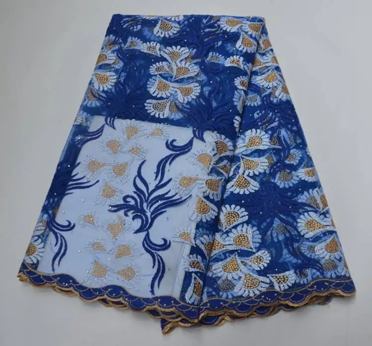 

T095 African Tulle Mesh Lace French Net Lace Fabric New Fashion Embroidered Nigerian Net Lace Fabric for Women Cloths Dress
