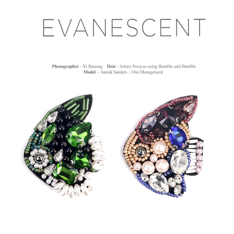 Аквариумная Медуза морская лошадь рыба вышивка из бисера пайетки нашивки на