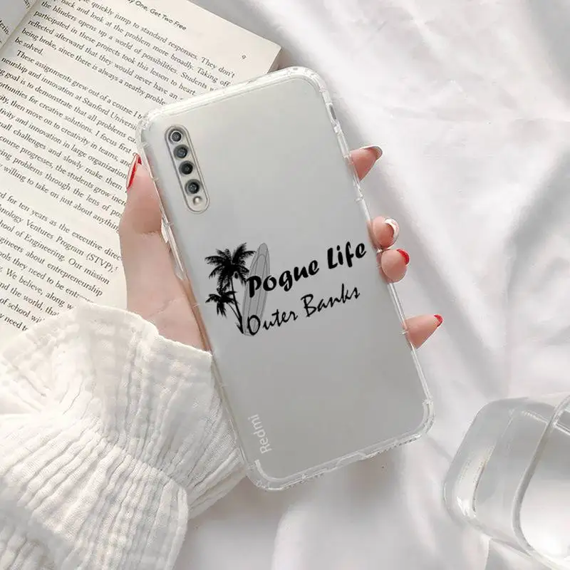 

Pogue Life Outer Banks Phone Case Transparent for xiaomi Redmi note cc K 30 10 20 8 9 8 S E T X PRO