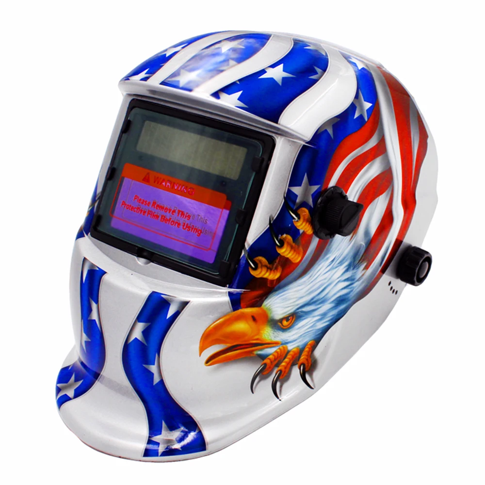 

New Electric Welding Mask Solar Powered Welding Helmet Auto Darkening Hood Adjustable for Mig Tig Arc Welder Mask