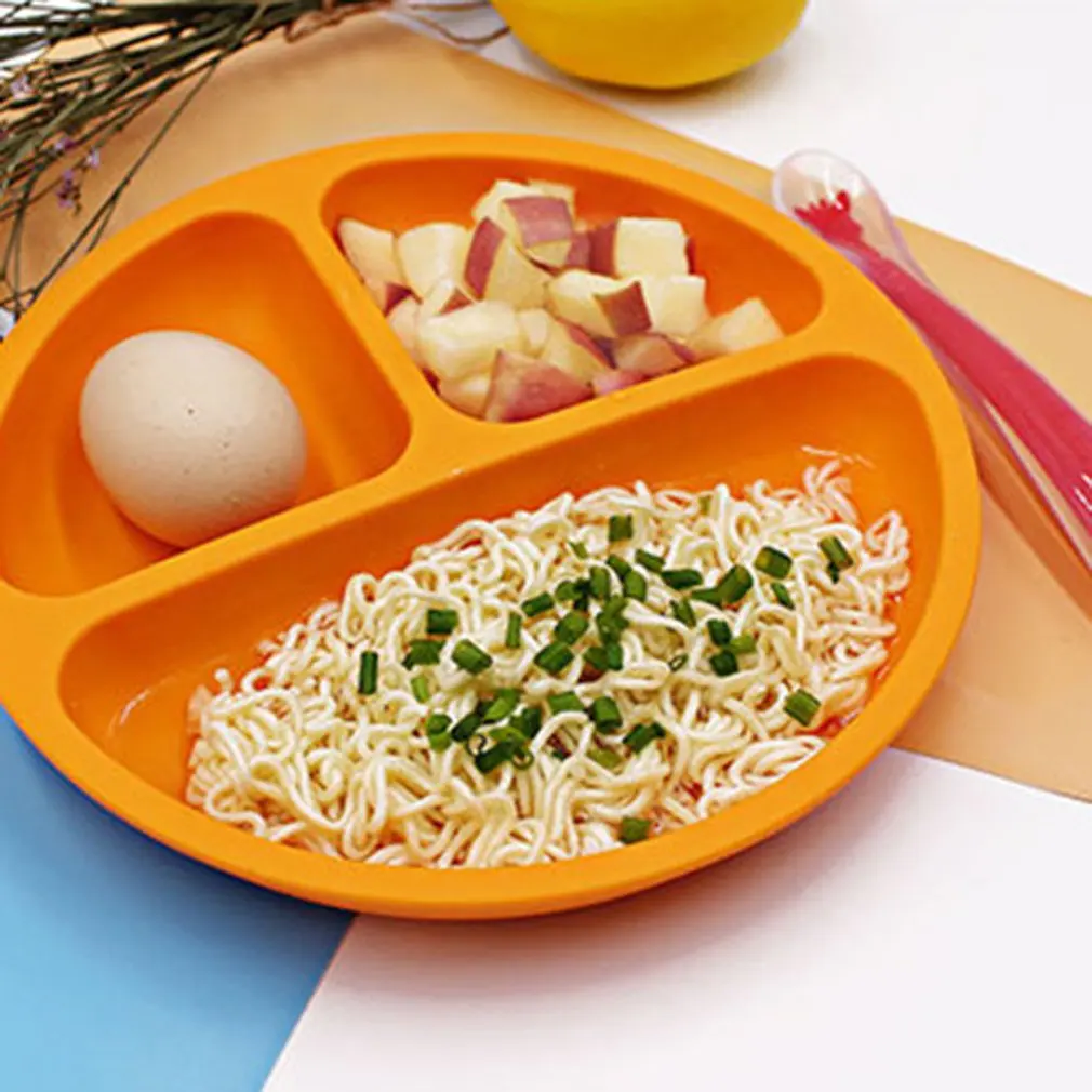 Силиконовая детская столовая посуда для хранения продуктов фруктовые тарелки