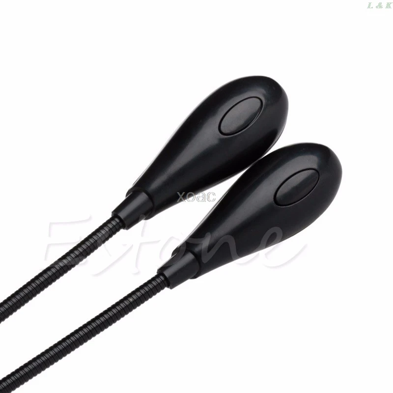 Светодиодная настольная лампа для чтения книг яркий двойной гибкий Регулируемый