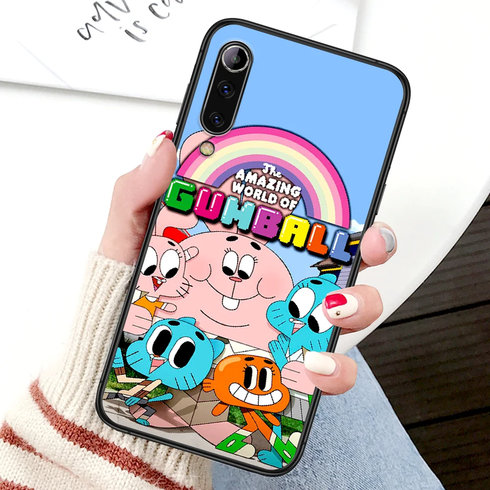 

Amazing World of Gumball Phone Case For Xiaomi Mi Note 10 A3 9 MAX 3 A2 8 9 Lite Pro Ultra black Shell Trend Cover Painting