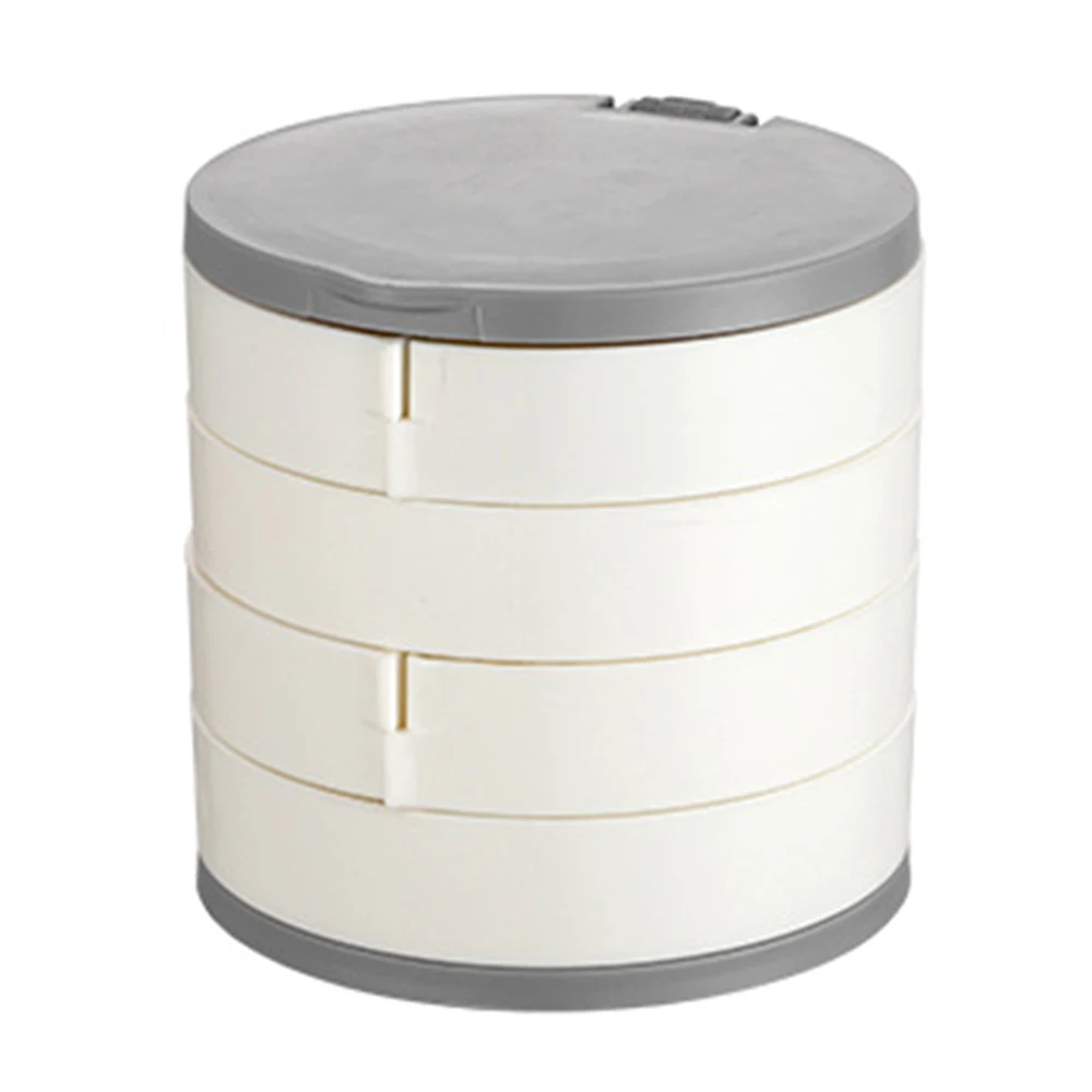 

Organizer For Cosmetics Creative 4 Layers Desktop Finishing Jewelry Plate Restaurant ABS