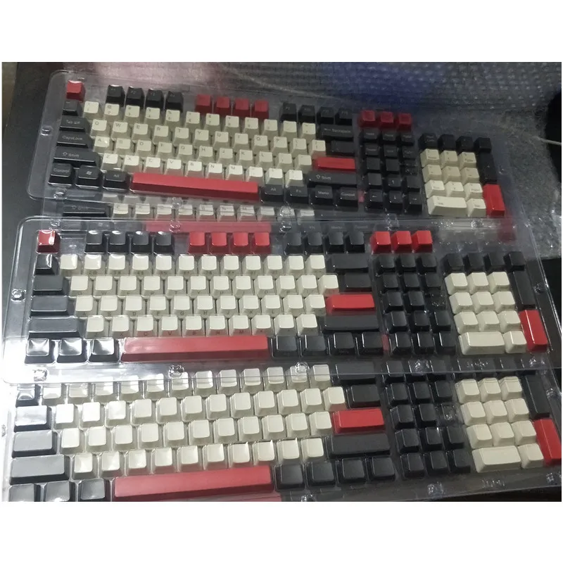 Новое поступление клавиши PBT верхняя сторона печатный пустый Эрл красный