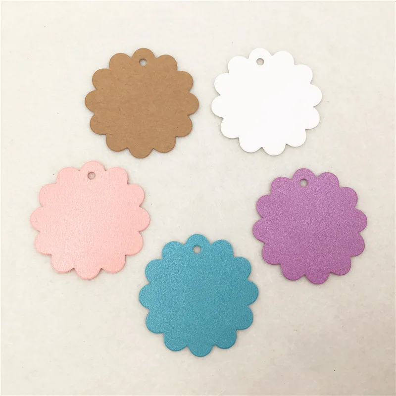 

100 шт., кружевные ярлыки для свадебных украшений, 6 х6 см