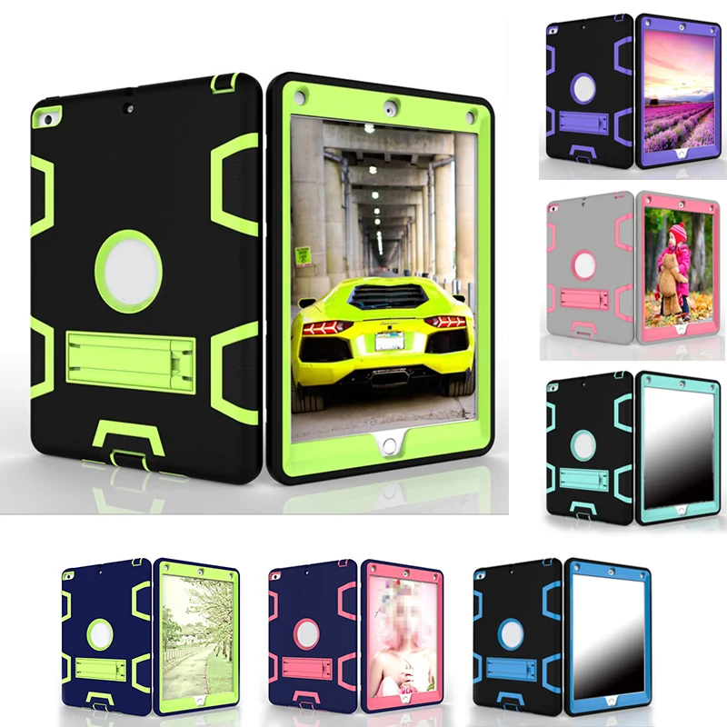 Новый противоударный резиновый чехол с жесткой подставкой для Ipad Air 2/ pro 9 7