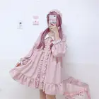 Женское кружевное платье горничной, в стиле Лолиты, 2021