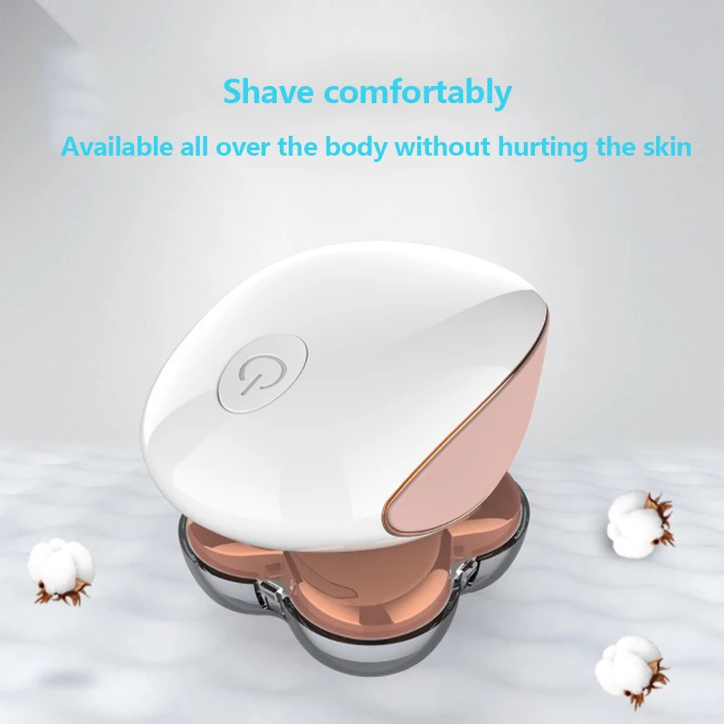 

Electric Shaver Epilator Four-Head USB Rechargeable Female Arm Legs Epilator Painless Razor Bikini Body Hair Removal Device