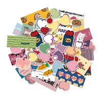 1030 50pcs small fresh cartoon pink love doodle diary tap bagboard decoration waterproof stickers toy wholesale