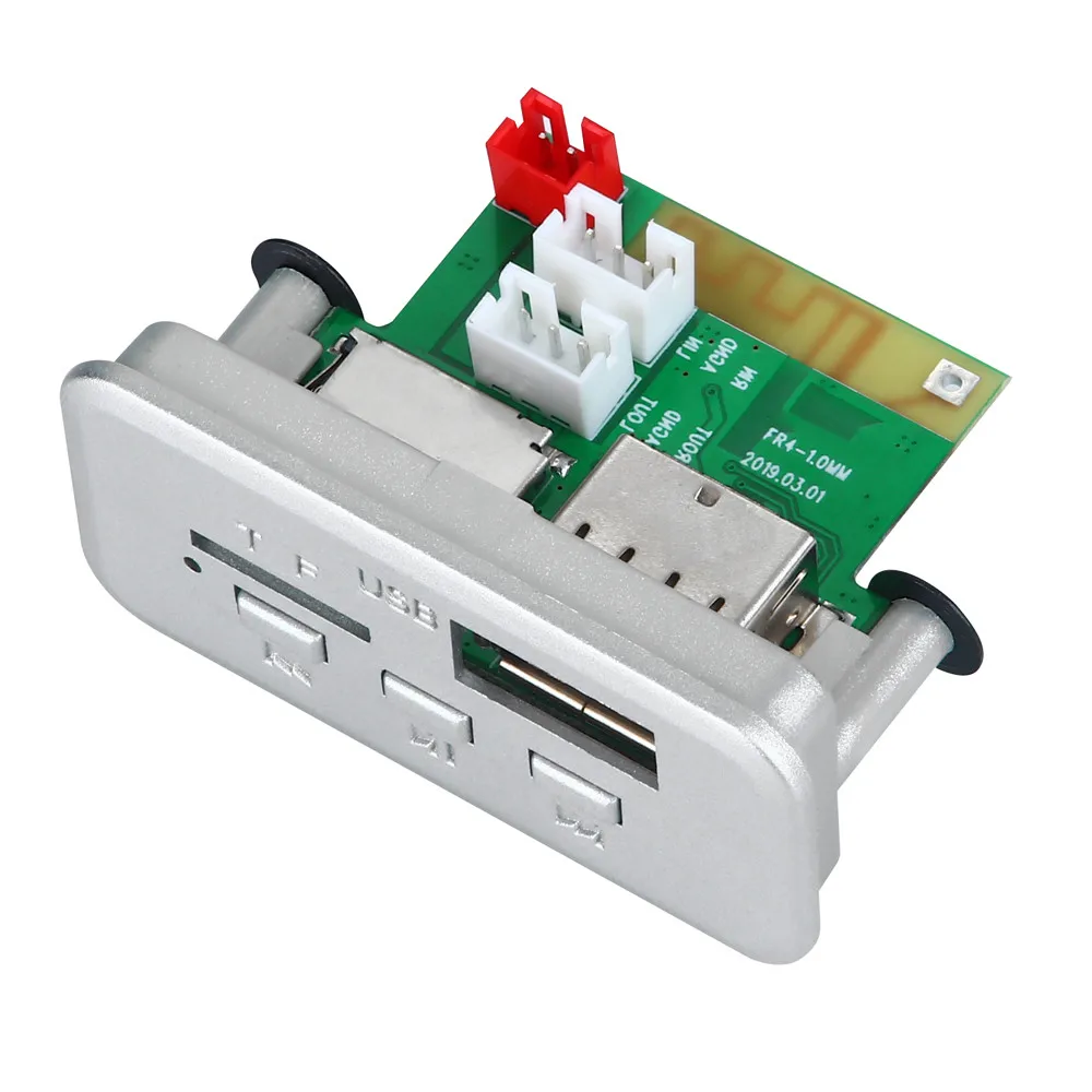 Автомобильный USB MP3-плеер декодер с Bluetooth 5 0 В 12 модуль платы декодирования WMA WAV