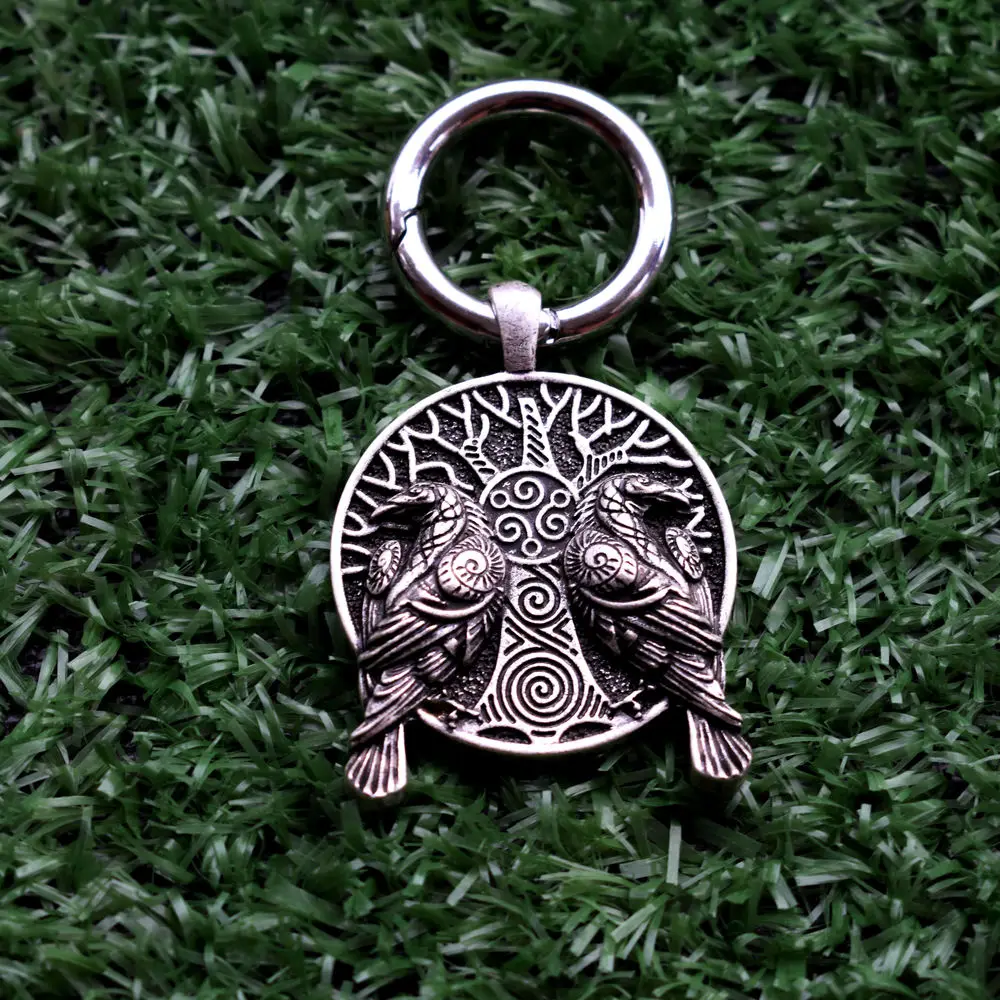 SanLan 1 шт. викингов пара брелок Raven