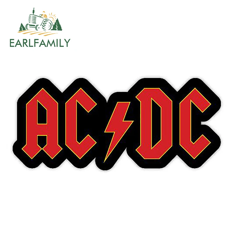 EARLFAMILY 13 см X 5,8 см DCAC DC AC музыкальная Наклейка Виниловая наклейка забавная Автомобильная наклейка для автомобиля грузовик окна наклейки на бампер украшения