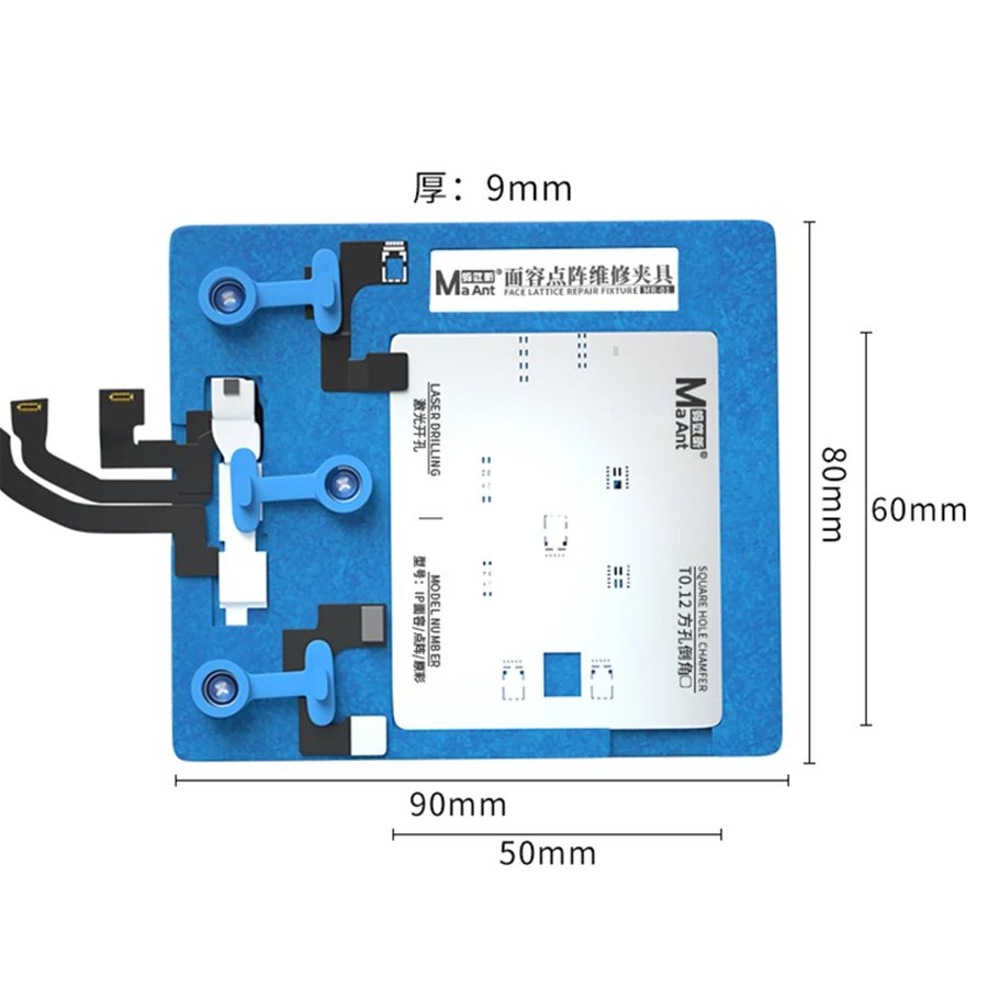 

Dot Matrix Repair Fixture for iPhone X XS XSMAX 11 11pro MAX Face ID Holder Front Camera BGA Reballing Stencil