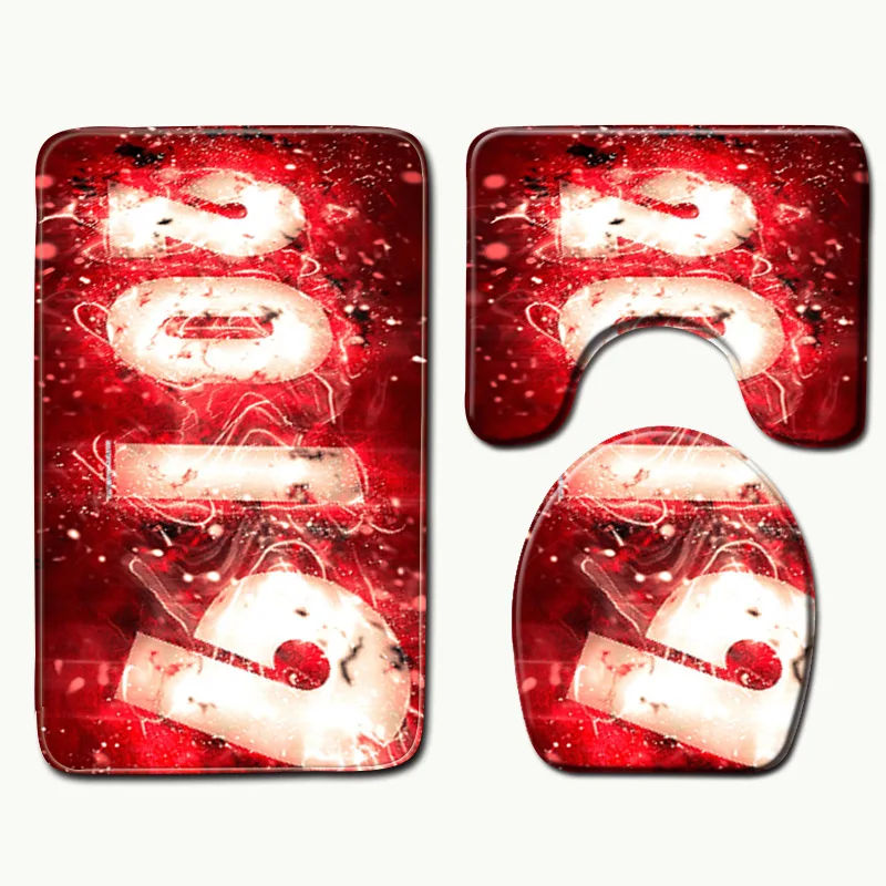 

Zeegle 2019 Pattern Printed Mat Set Shower Rug Soft Mat Anti Slip Bathroom Mats and Rugs Shower Floor Mat Water Absorbent Carpet