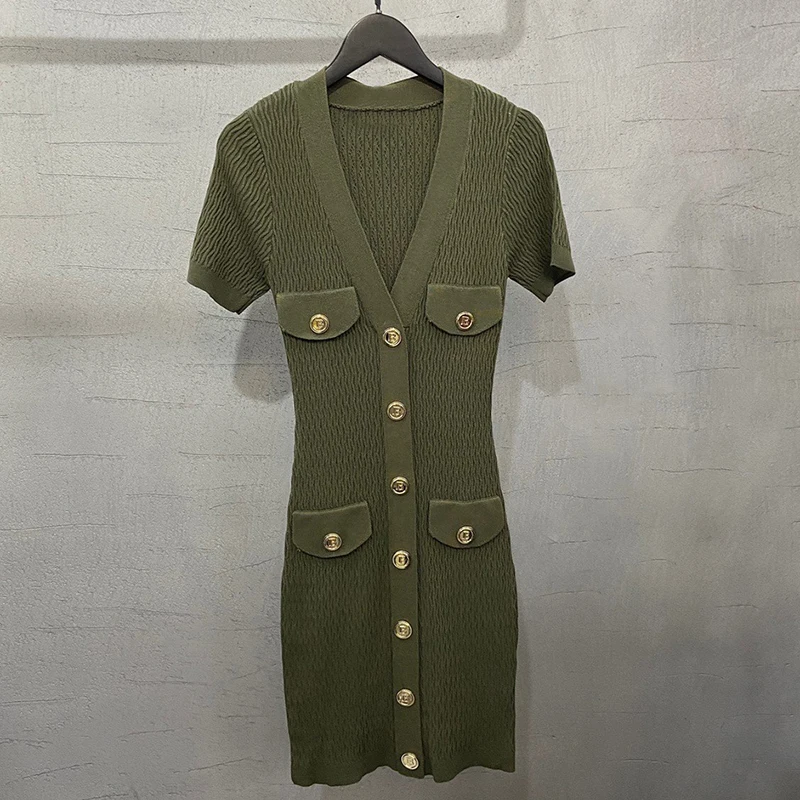 

Women Summer Dress 2021 Spring Casual Printed Stand-up collar Half Sleeve Button Dress Elegant Ladies Party Dresses Vestido