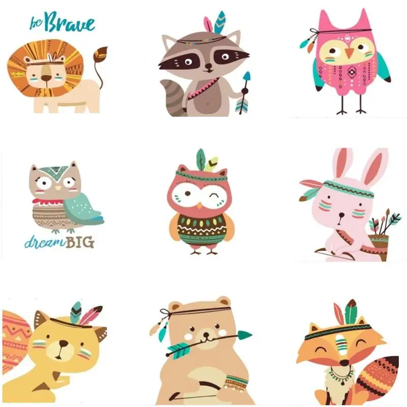 

CHENISTORY 20x20cm Frame Cartoon Animals DIY Painting By Numbers For Kids Image HandPainted Unique Gift For Children Arts