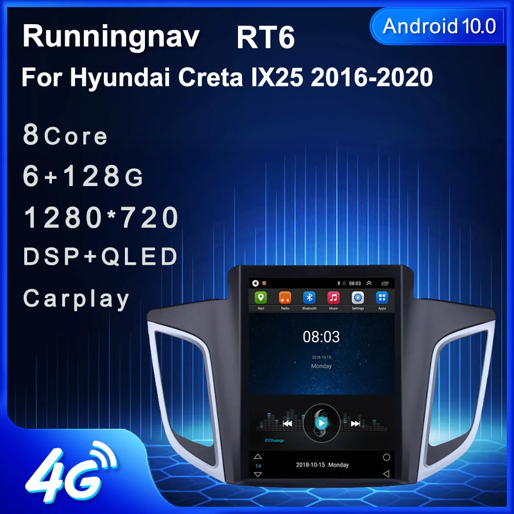 4 аппарат не привязан к оператору сотовой связи андроид 10 для Hyundai Creta IX25 2016 2017 2018