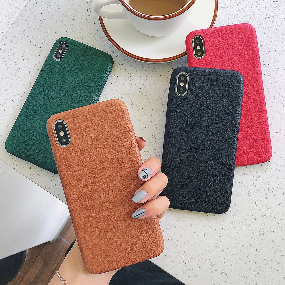 Кожаный чехол для iphone 11 Pro Max X XS XR Мягкий защитный 6 7 8 Plus plus|Бамперы| |