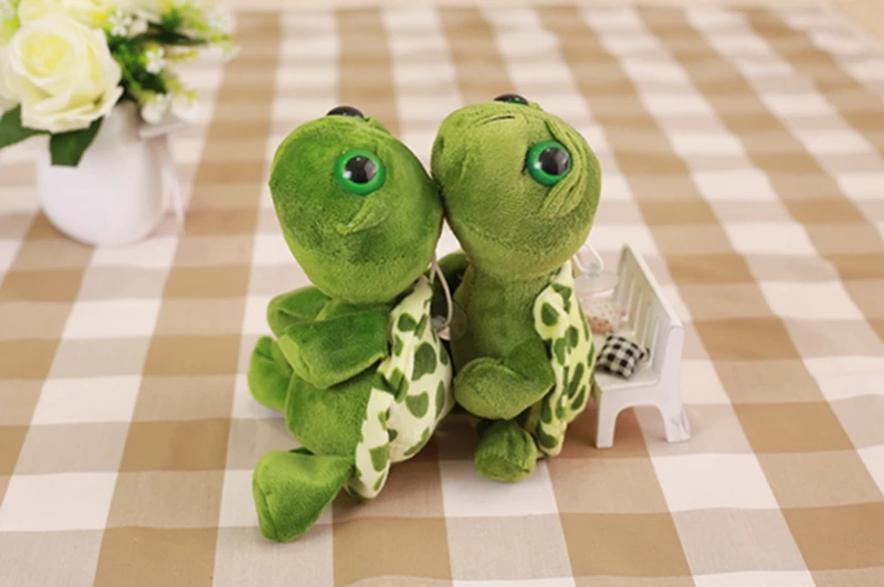 1 шт. epacket 20 см мягкие плюшевые животные Супер Зеленые большие глаза имитация