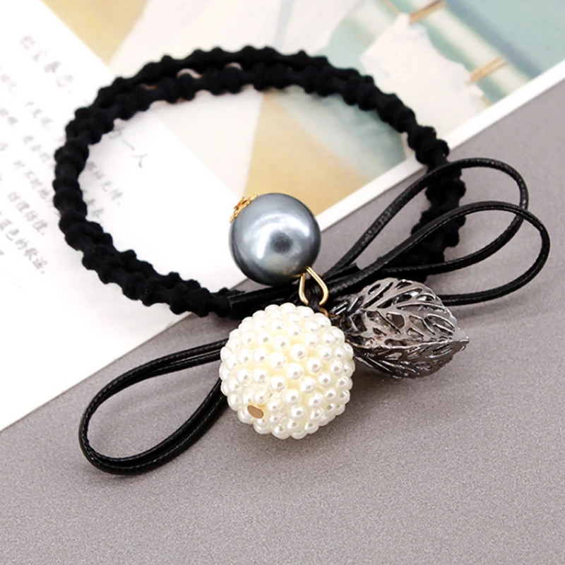 LNRRABC 15Colors Scrunchy Rubber Headband Female Ponytail Gum Girls Charming Headwear Elastic Hair Bands Hair Accessories - Цвет: 24