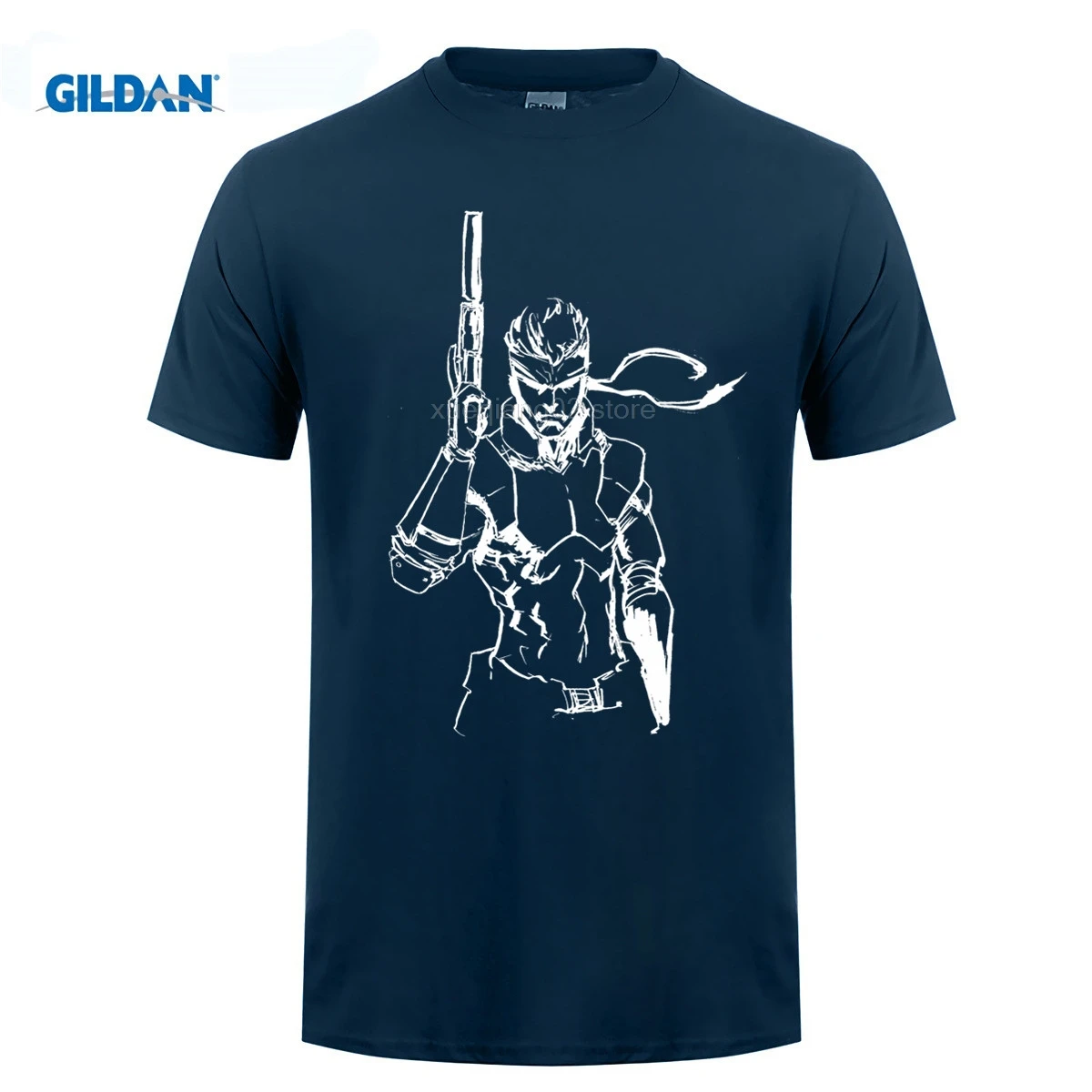 Новая Металлическая Шестерня твердая змея Черная Мужская футболка | одежда